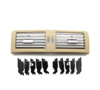 Compatible With Benz R Class W251 2006-2018 R300 R320 R350 R400 R500 Car Front Center Dash Middle Air Conditioner AC Vent Grille Outlet Panel Air Outlet Vent Assembly(2 Light Beige)