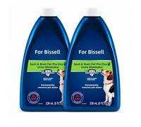 Compatible with Bissell Wet & Dry Vacuum Cleaner, Pet Stain & Odor Carpet Cleaner, 2 Bottle, 236ml