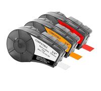 Compatible with BMP21 IDPal LABPAL Printer Label Tape Ribbon 19.1mm X 6.4m White Red Orange M21-750-595(3PK Multicolor)