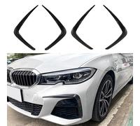 Compatible with BMW 3 Series G20 M Sport 2019-2022 320i 325i, Rear Bumper Spoiler Air Vent Cover Lower Air Vent Trim Frame Fin Side Splitter Sticker Car Accessories,Gloss black