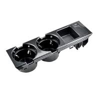 Compatible With BMW For 320i 330xi 2001-2004 2005 51168217953 51168217955 Double Hole Front Center Console Storage Box Coin Cup Holder Drink Cup Holder(Carbon,C)