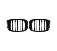 Compatible With BMW For X4 G02 2019-2021 All Black Car Front Kidney Racing Grille Upper Bumper Hood Radiator Vent Cover Mesh Grid Front Bumper Grille