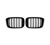 Compatible With BMW For X4 G02 2019-2021 All Black Car Front Kidney Racing Grille Upper Bumper Hood Radiator Vent Cover Mesh Grid Front Bumper Grille