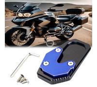 Compatible with BMW R1200RT 14-18 Motorcycle Kickstand Foot Side Stand Extension Pad Support Plate Enlarge Extender Motorbike Accessories, Aluminum Alloy(blue)