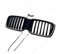 Compatible With BMW X3 X4 G01 G02 2022-2024 LCI Car Front Kidney Grille Upper Hood Mesh Grid With LED Lights ABS Gloss Black Bodykits Tuning(Single line)