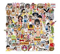 Compatible with Bob's Burgers Sticker Pack of 100 PCS - The Cartoon Comics Stickers for Laptops, The Burgers Water Bottle Funny Decal for Laptops, Computers,Phone, Kids, Adult