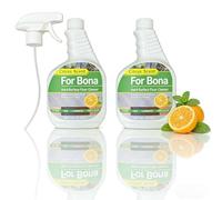 Compatible with Bona Hard-Surface Floor Cleaner Spray, 2 Bottle 500ml Citrus Mint Scent, Refillable, Residue-Free and Quick-Drying, for Stone, Tile, Wood Floors, Vinyl Flooring