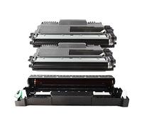 Compatible with Brother HL-2132 R Toner & Drum Set Black - 2 x TN-2010 XXL & 1 x DR-2200 - For approx. 2 x 2.600 & 1 x 12.000 Pages (5% Coverage)