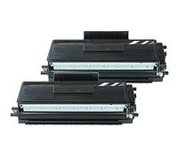 Compatible with Brother HL-5340 DW - TN-3280TWIN - Toner Set 2x Black - For approx. 2 x 8000 Pages (5% Coverage)