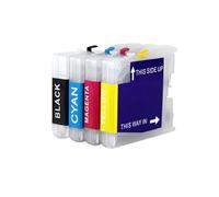 Compatible With Brother LC11 LC16 LC38 LC39 LC61 LC65 LC67 LC980 LC990 LC1100. Refillable Ink Cartridge For DCP-J140W/145C/165