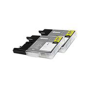 Compatible with Brother MFC-J 6910 DW Ink Cartridges Set Black - LC-1280XL-BK - Inhalt: 2 x 30 ml