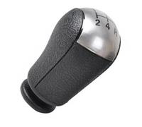 Compatible with C-Max 2003 2004 2005 2006 2007 2008 5/6 Speed Gear Shift Knob Lever Stick Gaiter Boot Cover Styling Accessories(5 Speed Silver knob)