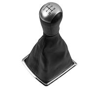 Compatible with C-Max 2003 2004 2005 2006 2007 2008 5/6 Speed Gear Shift Knob Lever Stick Gaiter Boot Cover Styling Accessories(5 Speed Silver)