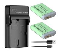 Compatible with Canon NB-13L Battery with Charger | 3.6V, 1500mAh, 4.5Wh, for the Powershot G5X, G7X, G9X, G7 X, G9 X Mark II(2 Battery 1Charger)