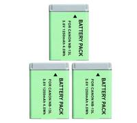 Compatible with Canon NB-13L Camera Battery,3PCS | 3.6V, 1250mAh, 4.5Wh, for PowerShot G5X, G7X, G9X, G7X Mark II, SX620 HS, SX720 HS, SX730 HS and G9X Mark II