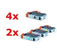 Compatible with Canon Pixma IP 4500 Series Ink Cartridges Set Black, Cyan, Magenta, Yellow - CLI-8 / 0620B001-0623B001 - Inhalt: 10 x 12 ml ml