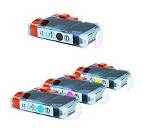 Compatible with Canon Pixma IP 6600 Series Ink Cartridges Set Black, Cyan, Magenta, Yellow - CLI-8 / 0620B001-0623B001 - Inhalt: 18 x 12 ml