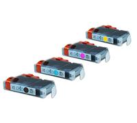 Compatible with Canon Pixma MP 810 Ink Cartridges Set Black, Cyan, Magenta, Yellow - CLI-8 / 0620B001-0623B001 - Inhalt: 4 x 12 ml