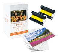 Compatible with Canon Selphy CP1500 RP-108 Color Ink Cartridge &Photo Paper
