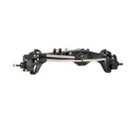 Compatible With Capra 1/10 RC Crawler Aluminum Offset Portal Axle With Constant Velocity Driveshift Adjustable Upper Link Mount RC Front Rear Axle(Black,Front)
