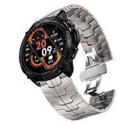 Compatible with Carbinox Blaze bands, Quick Release Stainless Steel Metal Strap with Folding Clasp Replacement Band Compatible with Carbinox Blaze Round, Blaze S, Blaze Square, X-Ranger, Vortex, Vesta