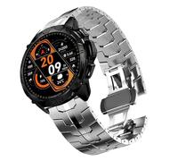 Compatible with Carbinox Blaze bands, Quick Release Stainless Steel Metal Strap with Folding Clasp Replacement Band Compatible with Carbinox Blaze Round, Blaze S, Blaze Square, X-Ranger, Vortex, Vesta