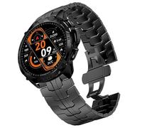 Compatible with Carbinox Blaze bands, Quick Release Stainless Steel Metal Strap with Folding Clasp Replacement Band Compatible with Carbinox Blaze Round, Blaze S, Blaze Square, X-Ranger, Vortex, Vesta