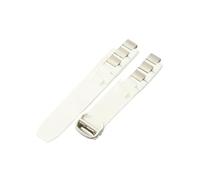 Compatible With Cartier Original 21st Century Men's And Women's Waterproof Silicone Rubber Watch Strap CRW1097U2 Convex Interface(White-Steel-Z4)
