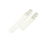 Compatible With Cartier Original 21st Century Men's And Women's Waterproof Silicone Rubber Watch Strap CRW1097U2 Convex Interface(White-No Buckle)