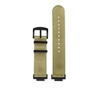 Compatible With Casio G-SHOCK GA110/100/120 GM/GA2100 Modified men‘s nylon canvas watch strap DW-5600 GW-B5600 GW-M5610 DIY sports watchband(Khaki black buckle)