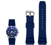 Compatible with Casio MDV106-1AV/MTP-VD01 Watches，22 mm Watch Band for Men's Casio MDV-106 Series Strap Replacement (blue silicone strap)