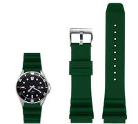 Compatible with Casio MDV106-1AV/MTP-VD01 Watches，22 mm Watch Band for Men's Casio MDV-106 Series Strap Replacement (green silicone strap)