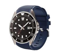 Compatible with Casio MDV106 Bands, 22mm Quick Release Sports Silicone Band Strap Replacement Wristband Compatible with Casio MDV106-1AV / MTP-VD01 Watch (Blue)