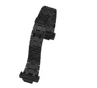 Compatible With Casio Metal Stainless Steel Watchband Modified Money Men(Black-only strap)