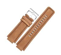 Compatible With Casio Modified Retro Vintage Cowhide Watch Strap DW5600 DW-5600 GW-B5600 GW-M5610 GA2100 Leather Bracelet Watchband 16mm(Khaki-silver)