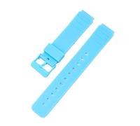 Compatible With Casio MQ-24 MQ-27 MQ-76 Mq24 MW-59 MW-240 Sports Watch Strap Wristband 16mm TPU Waterproof Bracelet Belt(Light blue)