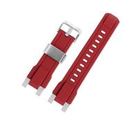 Compatible With Casio MTG-B1000 MTG-B2000 Series Solid Steel Strap Stainless Blue Red Bottom MTG B2000 Mod kit Metal Chain(Red silver buckle,MTG-B1000)