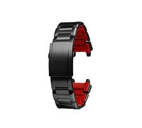 Compatible With Casio MTG-B1000 MTG-B2000 Series Solid Steel Strap Stainless Blue Red Bottom MTG B2000 Mod kit Metal Chain(Black red,MTG-B2000)