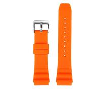 Compatible With CASIO Swordfish Diving Watch MDV-106 MDV-107 MTP-VD01D EFR-303 Watchband Men's Silicone Strap 22mm For Seiko Watches(Orange silver,20mm)