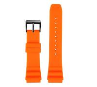 Compatible With CASIO Swordfish Diving Watch MDV-106 MDV-107 MTP-VD01D EFR-303 Watchband Men's Silicone Strap 22mm Compatible With Seiko Watches(Orange black,20mm)