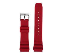 Compatible With CASIO Swordfish Diving Watch MDV-106 MDV-107 MTP-VD01D EFR-303 Watchband Men's Silicone Strap 22mm For Seiko Watches(Red silver,22mm)