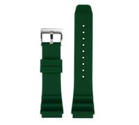 Compatible With CASIO Swordfish Diving Watch MDV-106 MDV-107 MTP-VD01D EFR-303 Watchband Men's Silicone Strap 22mm For Seiko Watches(Green silver,22mm)