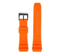 Compatible With CASIO Swordfish Diving Watch MDV-106 MDV-107 MTP-VD01D EFR-303 Watchband Men's Silicone Strap 22mm For Seiko Watches(Orange black,22mm)
