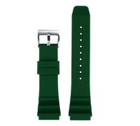 Compatible With CASIO Swordfish Diving Watch MDV-106 MDV-107 MTP-VD01D EFR-303 Watchband Men's Silicone Strap 22mm Compatible With Seiko Watches(Green silver,22mm)