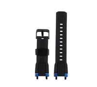 Compatible With Casio Watch MTG-B1000 G1000 Series Modified Resin Rubber Strap Silicone Solid Steel Linker Watch Band Black Blue Red(Black black blue)