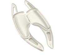 Compatible With Chevrolet For Camaro 2017-2019 For C7 For Corvette 2015-2019 Car Aluminum Steering Wheel Paddle Shifter Extension Performance Accessory(Silver)