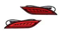 Compatible With Chevrolet For Malibu XL 2016 2017 2018 Rear Bumper Reflector Rear Bumper Lights Dynamic Turn Signal Rear Brake Driving Light Car rear bumper lights(2)