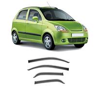 Compatible with Chevrolet Spark M200-M250 2005-2009, 4Pcs Car Side Window Rain Guards Visor Weather Shield Wind Deflector Exterior Modified Accessories