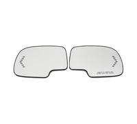 Compatible With Chevy For Avalanche For Silverado For Suburban For Tahoe 1500 2500 3500 2003-2007 Side Door Wing Rearview Mirror Glass With Heated RearView Mirror Glass(Pair)