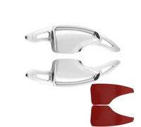 Compatible With Chevy RS SS 2016-2024 Convertible Car Steering Wheel Shifter Extender Sticker Shift Paddles Vehicle Paddle Shifters(Silver)